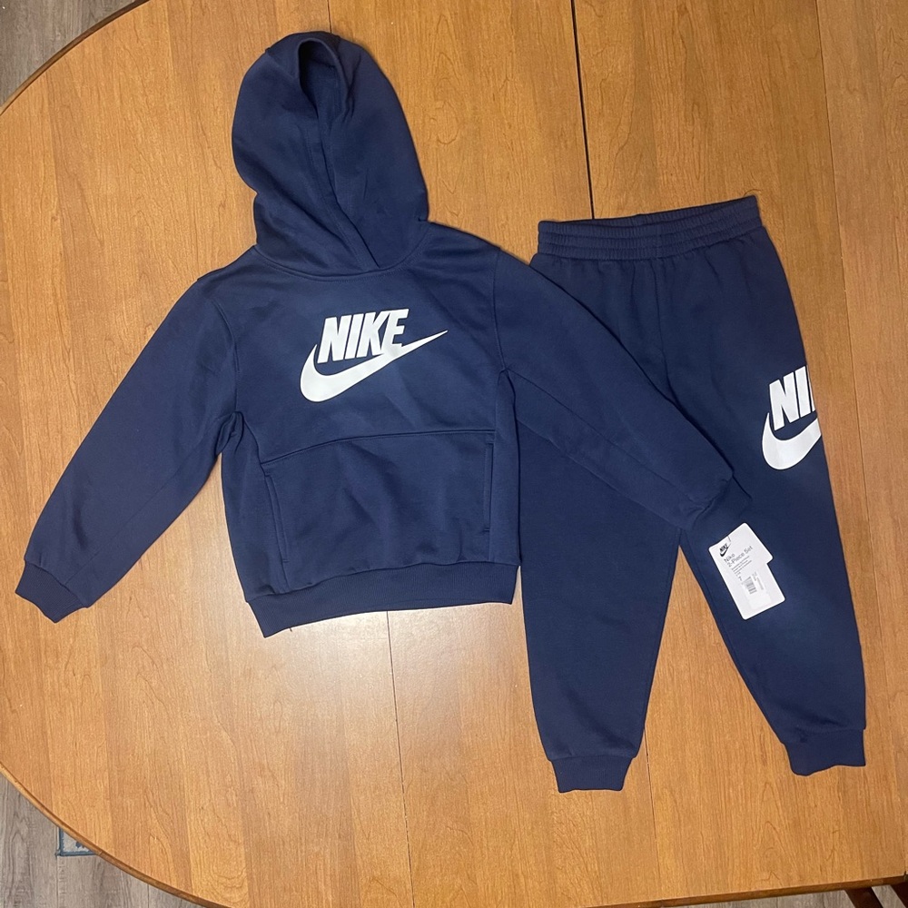 Nike Kids Navy Sweatpants & Hoodie Set